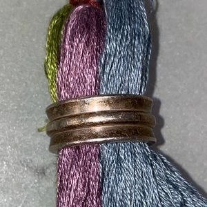 James Avery Retired Centered Wedding Band, sz 7